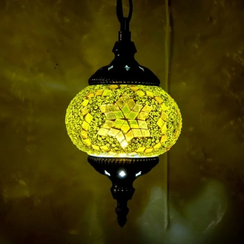 

Экзотическая романтическая Türkiyeская характерная классическая мозаика для дома, кофейный ресторан, роскошный клубный кулон с одной головкой