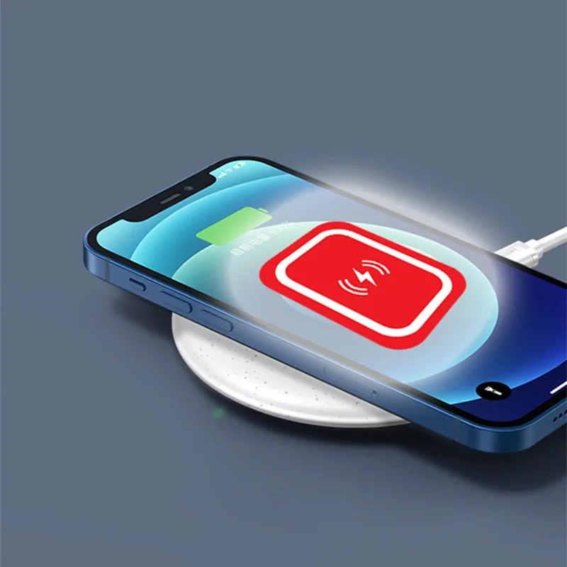 لوحة معدنية رفيعة للغاية تدعم الشحن اللاسلكي، حامل مغناطيسي عالمي للسيارة، لوح حديد للهاتف المحمول