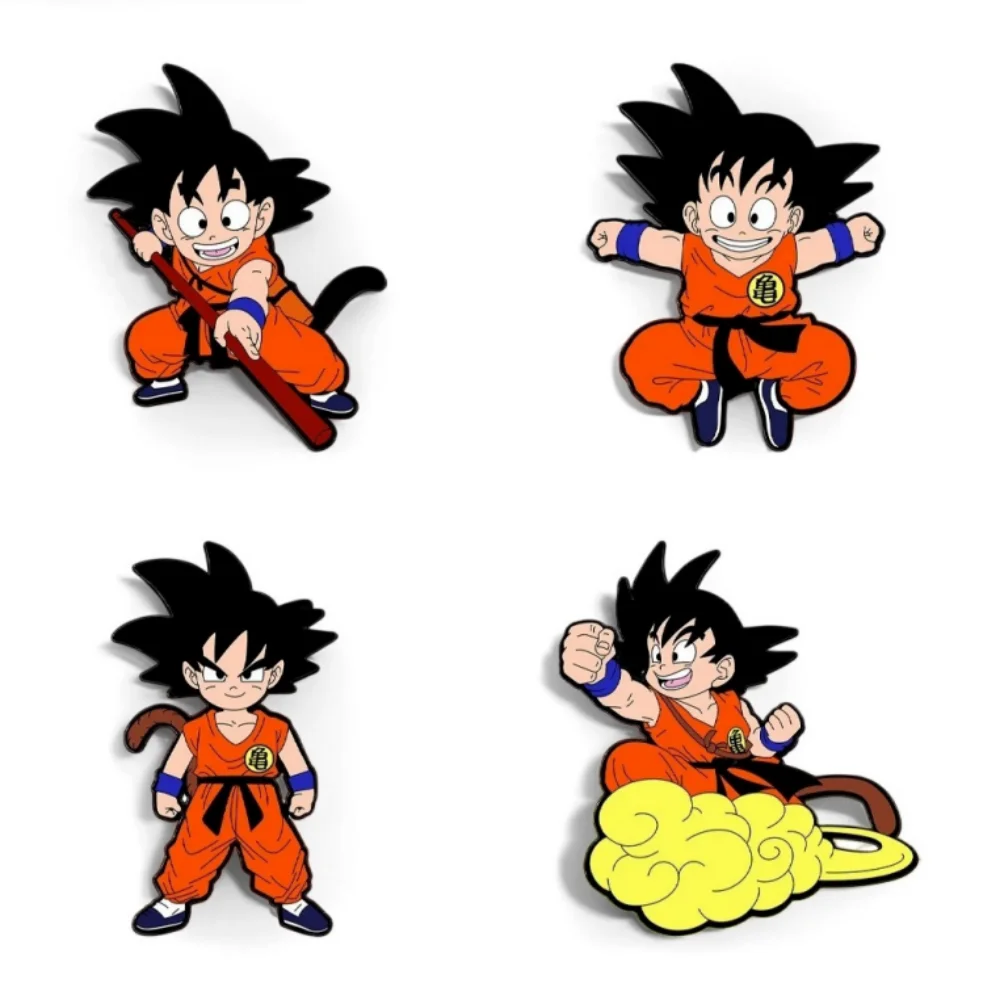 2026 Son Goku Dragon Ball Cartoon-Charakter Brosche Emaille-Pin Metall-Abzeichen Schmuck für Kleidung und Rucksack-Accessoires Geschenke