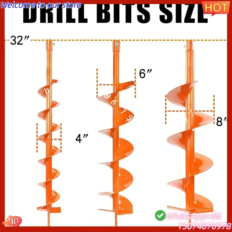 2026 Garden Use 68CC 2-Stroke Powered Earth Auger Post Fence Hole Digger with 4