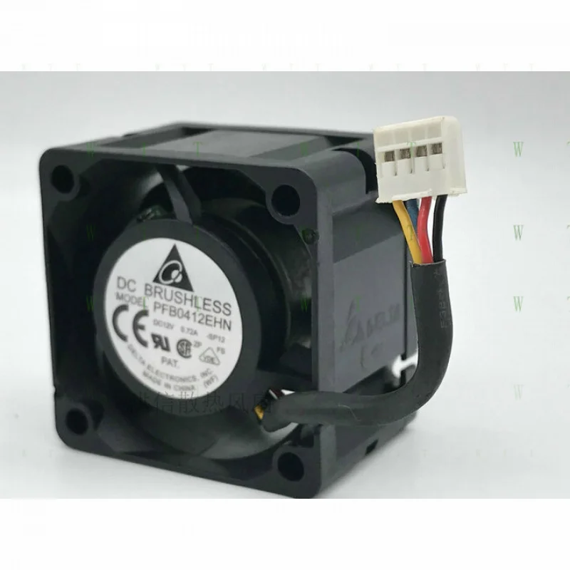 H 1 PCS   for  DELTA  Fan   PFB0412EHN  DC12V  0.72A  4CM 40*28mm  4 Pin