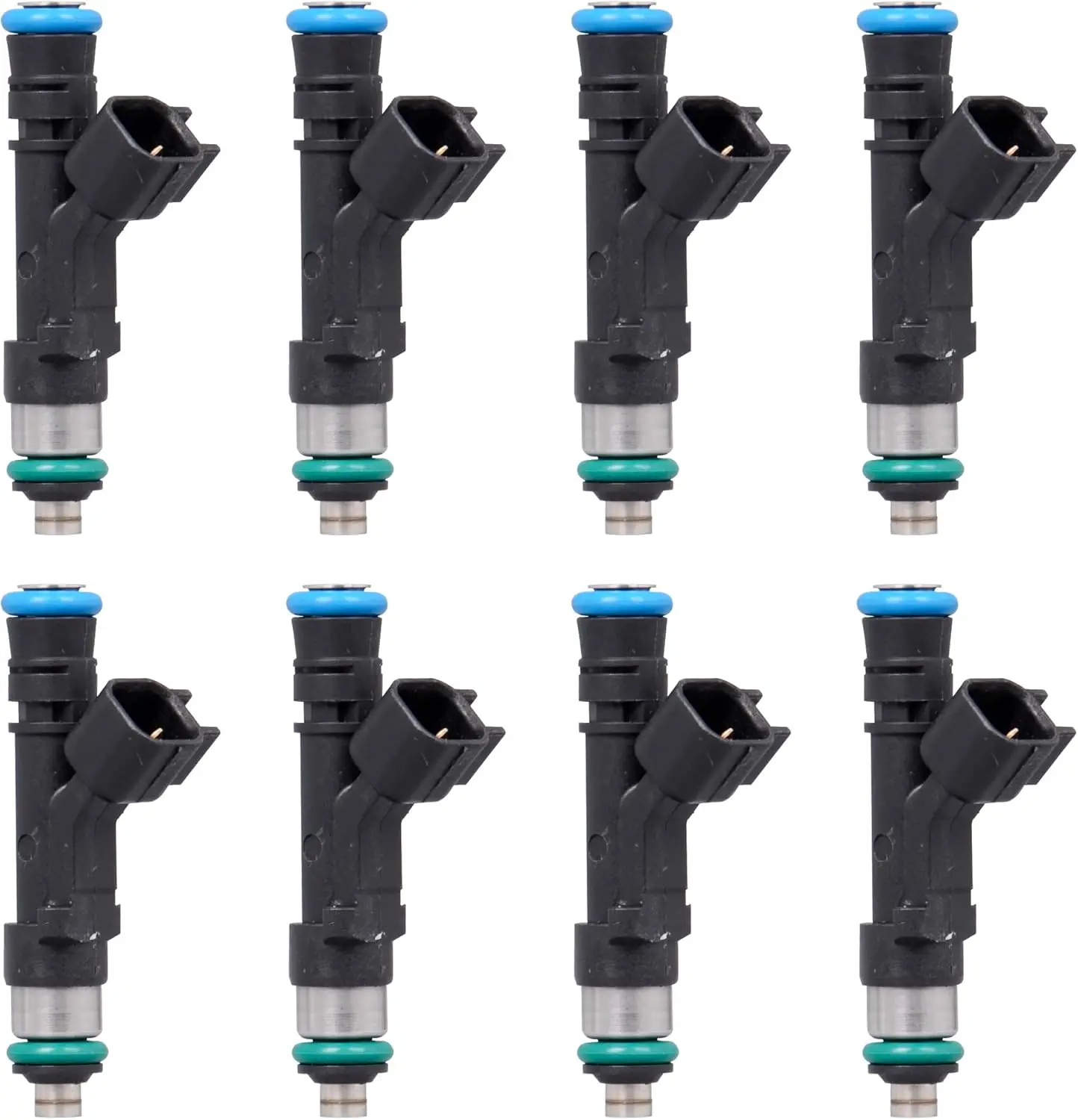 8PCS Fuel Injector 4 Holes Compatible 0280158001 822-11167 For Ford Club Wagon Super Duty 5.4L V8 Expedition 5.4L V8