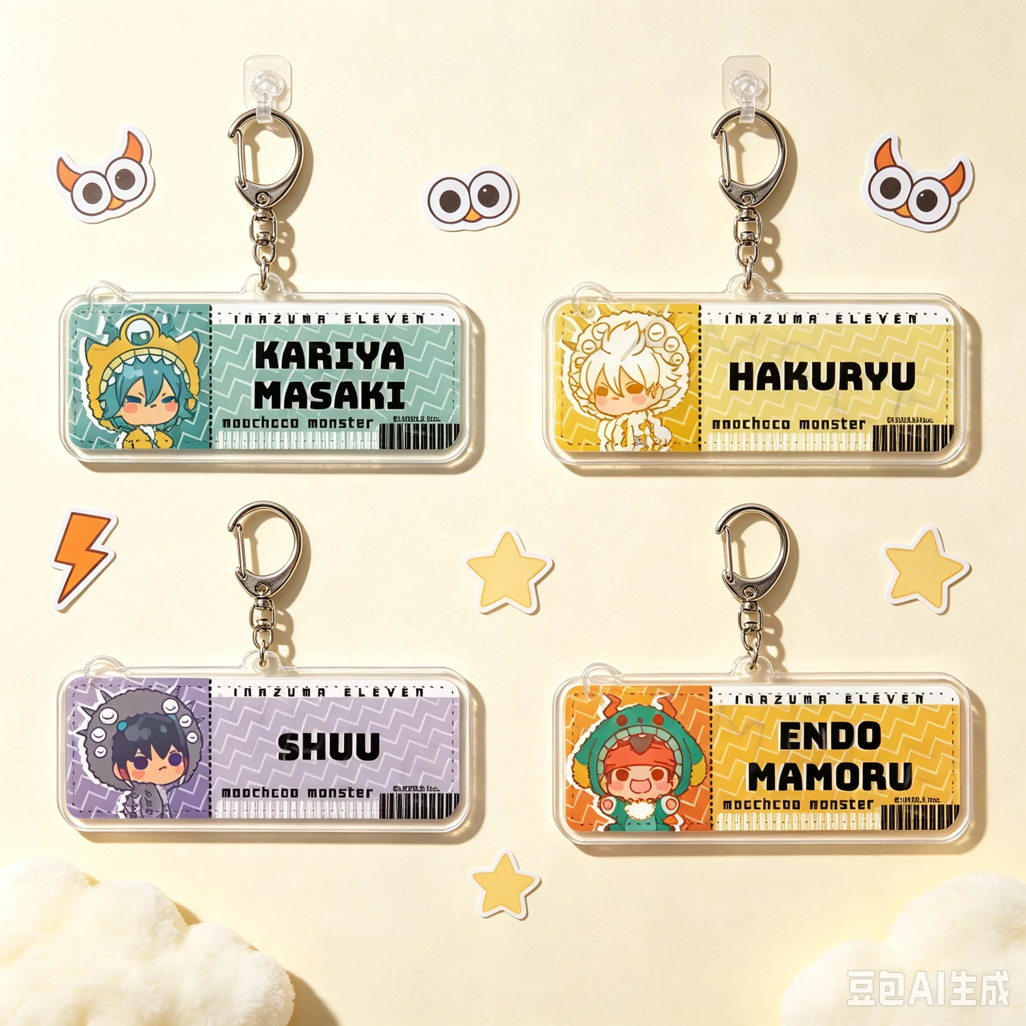 New 2026 Bag Acrylic KeyRing Anime Lovers Inazuma Eleven Lovely Products Sweet As A Gift For Fans Exquisite Product Keychain
