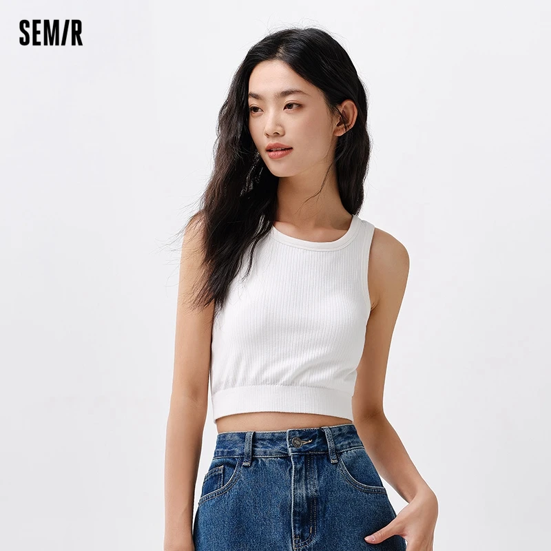 

Semir 2024 Underwear Women Daily Casual Inner Wear Small Strap Slim Sports Vest Can Be Worn Outside The Bra