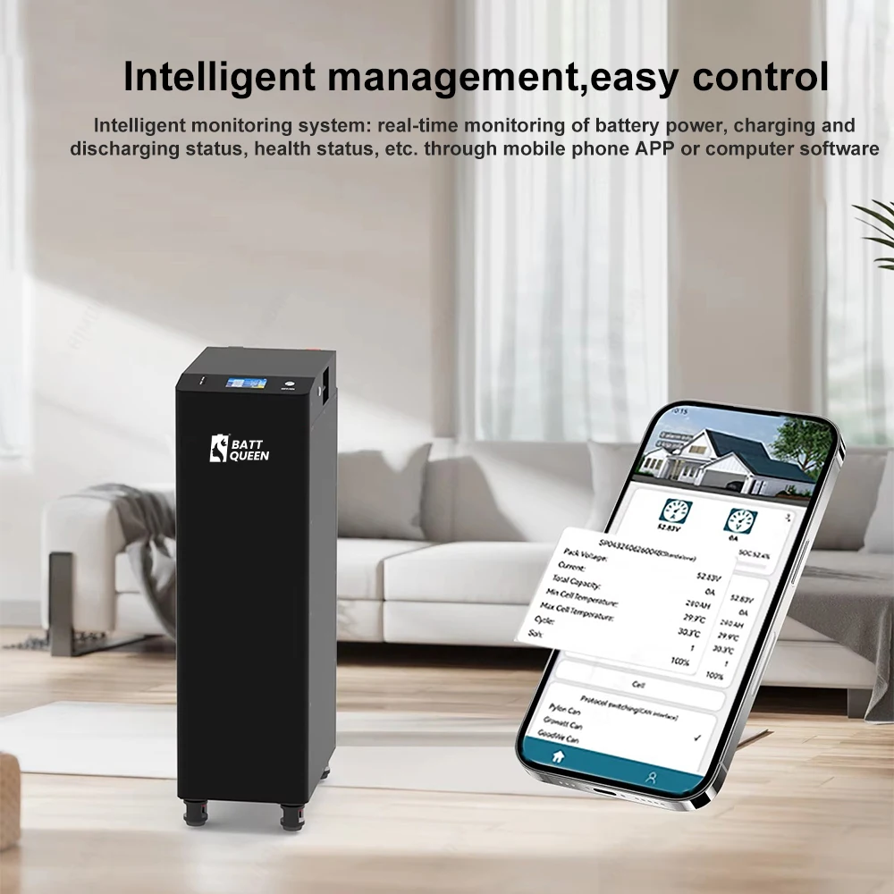 Off Grid Power 51,2 V 320 Ah EVE Grade A DIY-Akku SEPLOS Vertical 4.0 Smart BMS Active Balancing CAN COM EU Stock 8000+ Cy