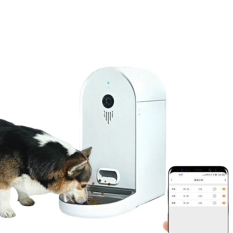 Newest Best Selling High Capacity Luxury Health Cat Dog Smart Automatic Pet Feeder With Camera