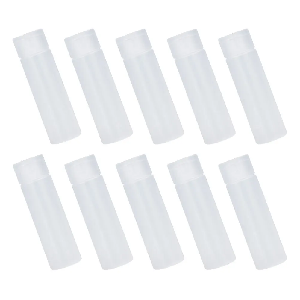 

10Pcs Flip Cap Empty Bottles Reusable Travel Use Lotion Shampoo Leak-Proof Liquid Dispensers Liquid Holders Leak-Proof Bottle