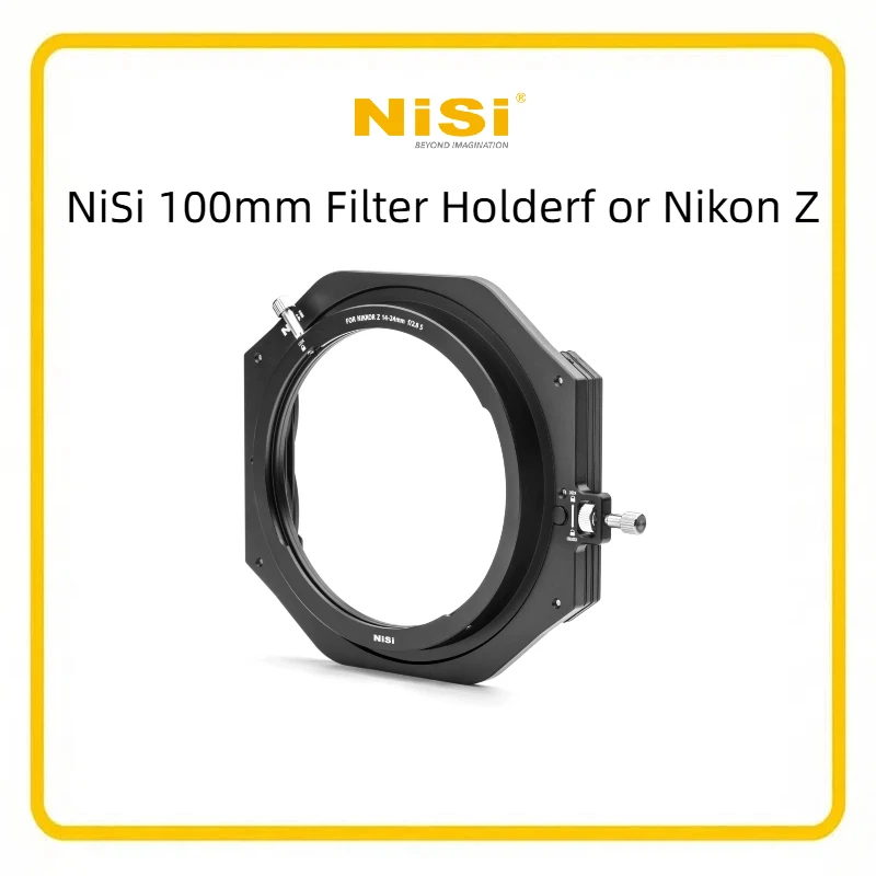 NiSi 100mm Square Filter Holder for Nikon Z 14-24mm f/2.8 S, Supports ND/GND Filters, 2 Slots, Pull-and-Release Lock