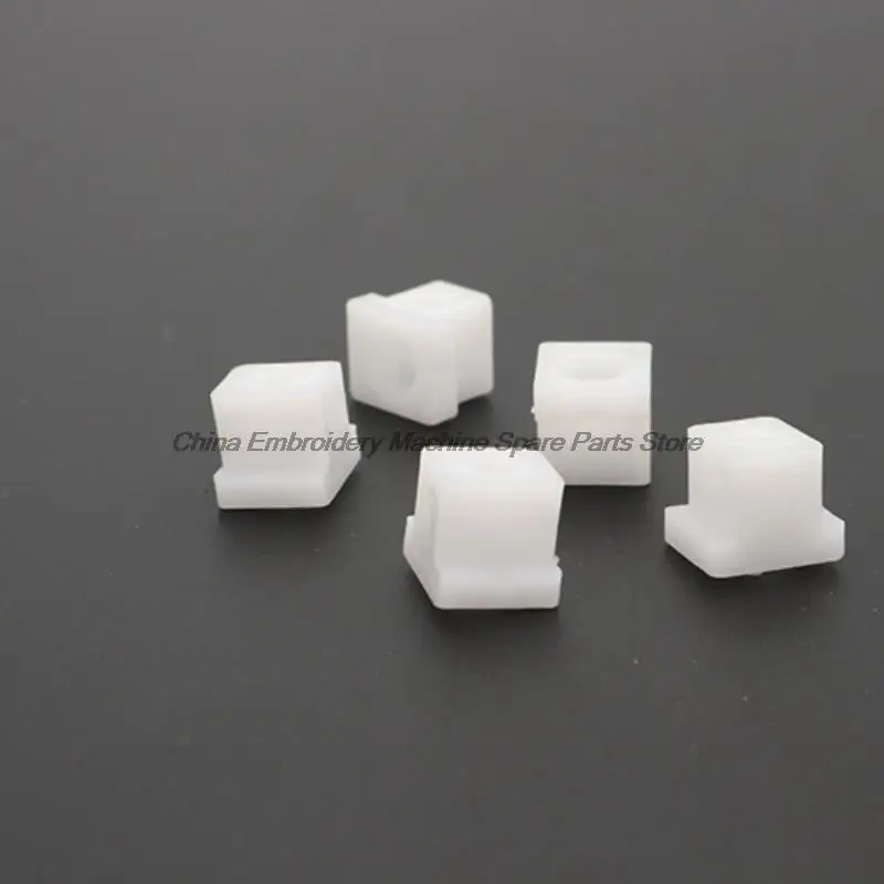 10PCS Frame Steel Bar Cushion Block 10mm 7.5mm White Plastic Base for Tajima Barudan Swf Feiya Zsk Domestic Computer Embroidery