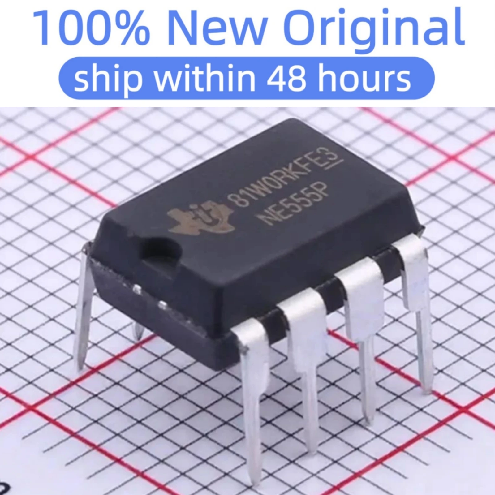 (5-200PCS)NE555P DIP-8 100% New original