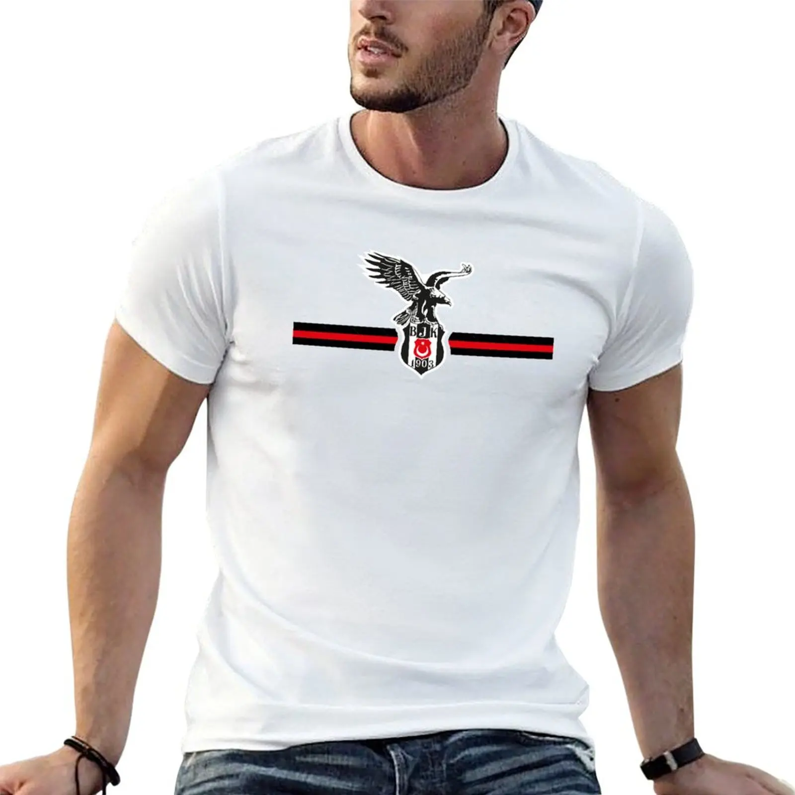 Besiktas - Be?ikta? Istanbul 1903 T-Shirt Casual Breathable Short Sleeve Top