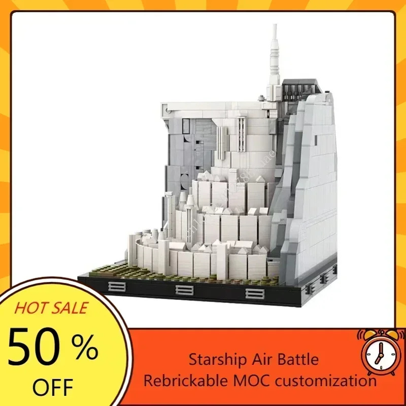 1929PCS MOC The Rings Movie White City Architecture Collection Building Block Technology Bricks DIY Assembly Display Toys Gifts