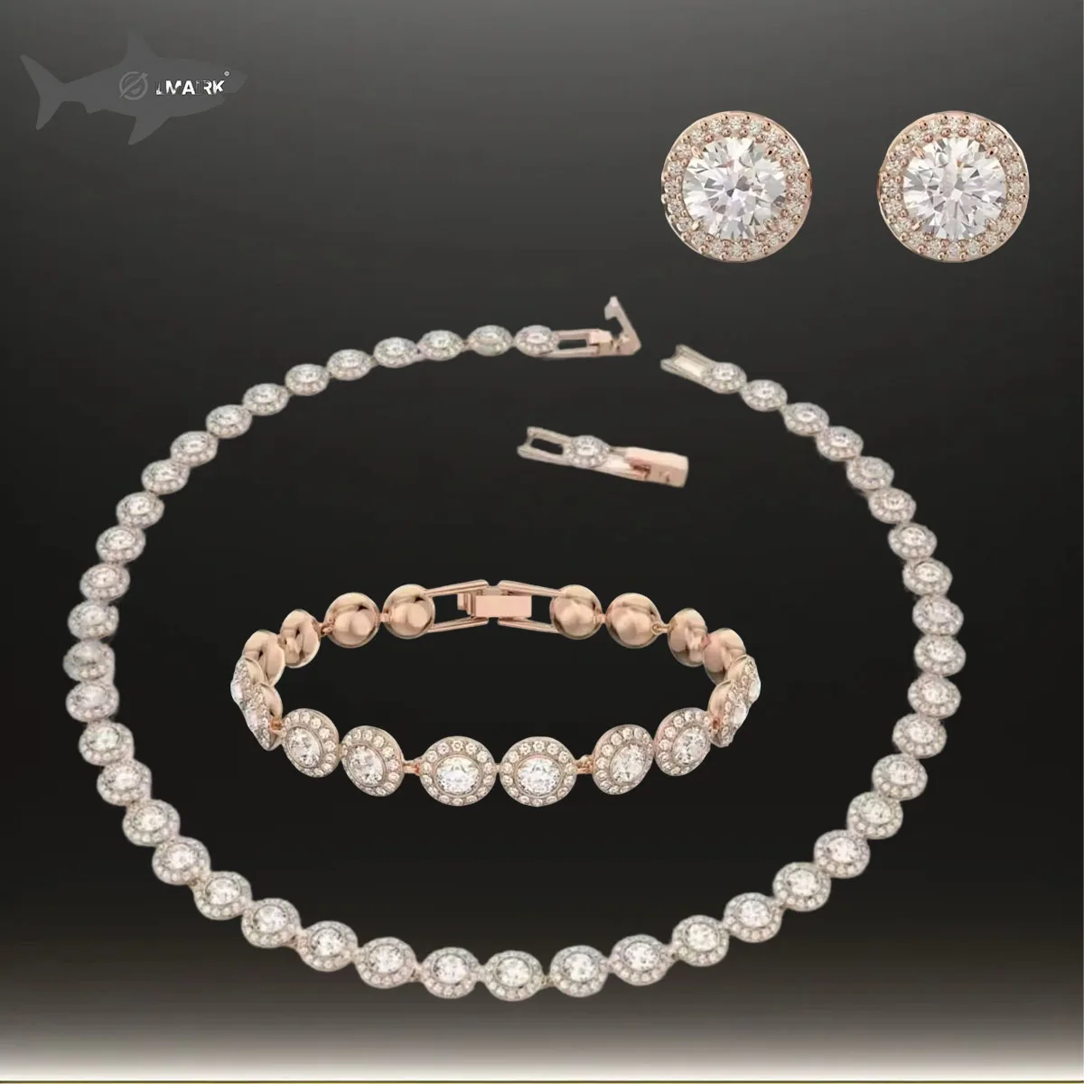 

2025 New Hot Selling High-end Design Necklace Pendant Earrings Bracelet Jewelry Set Exquisite Luxury Simple and Generous Gift