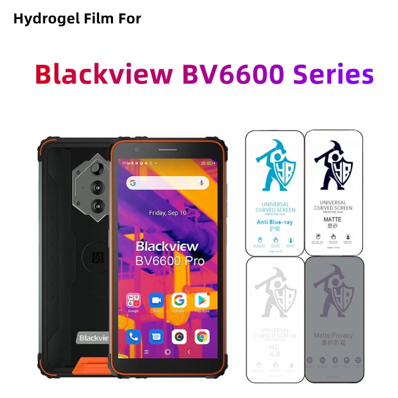 

2pcs Matte Hydrogel Film For Blackview BV6600 HD Screen Protector For Blackview BV6600 Pro BV6600E Eye Care Privacy Matte Film