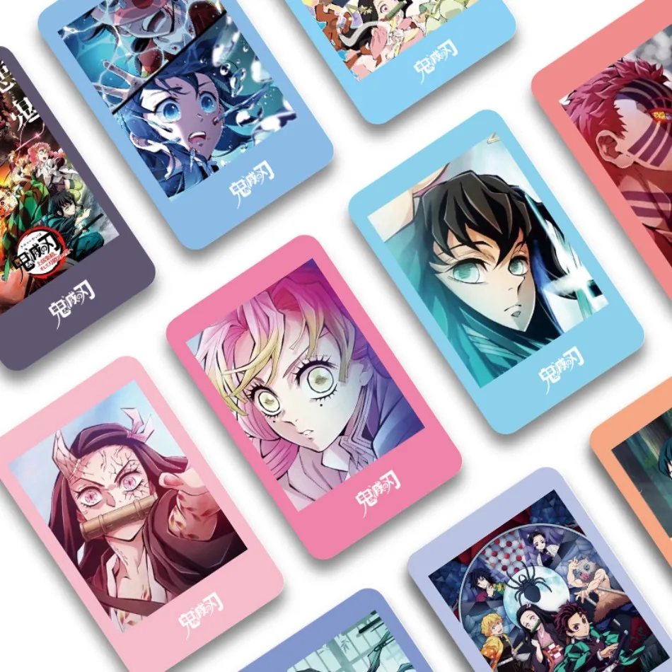 Ghost Blade Double-sided collection ins small card 30 small card LOMO card cartoon peripheral greeting card bookmark anime