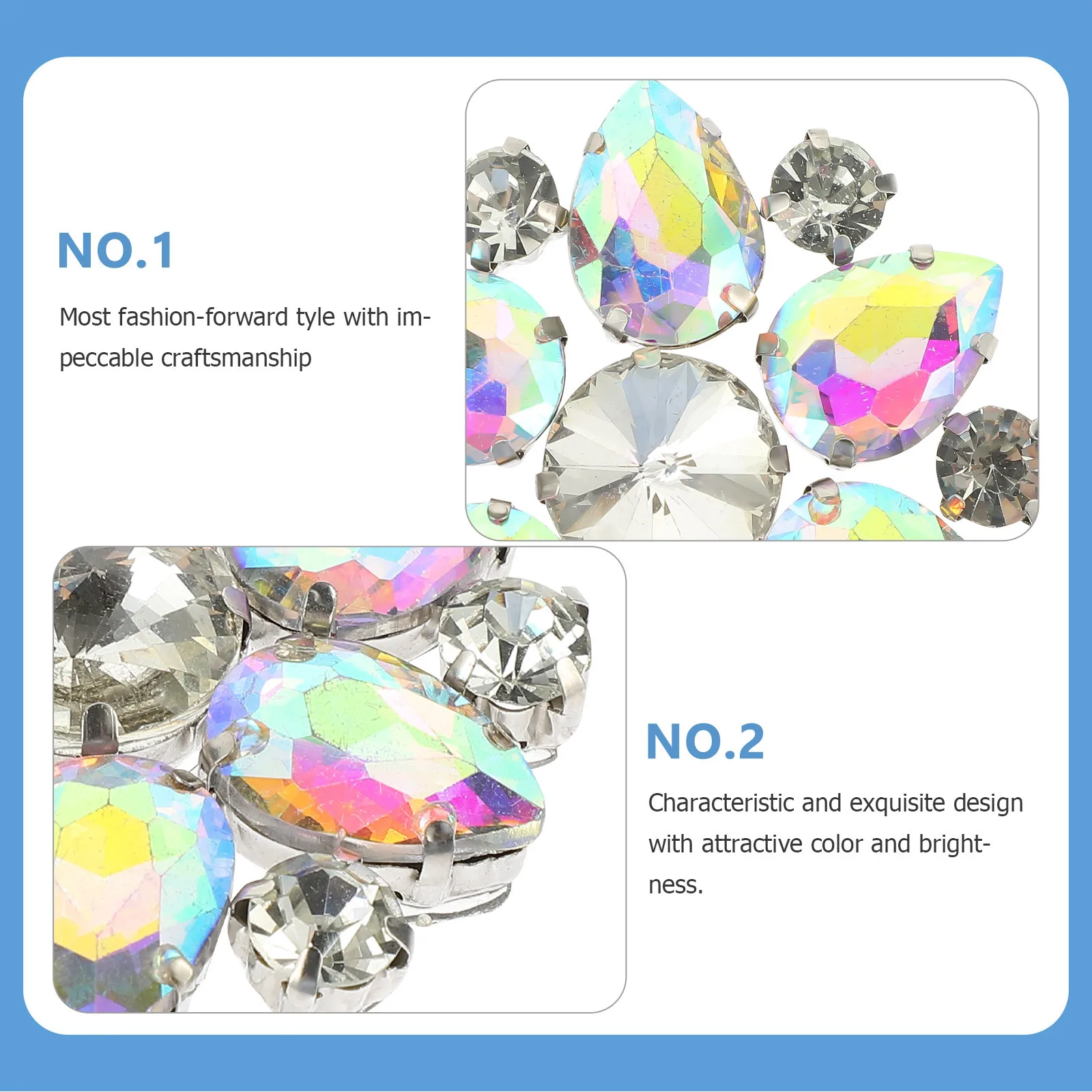 

2pcs Butterfly Bow Shoe Clips Rhinestone Decor For Women Flats Boots Sandals Pumps Diy Wedding Party Accessory Storage Tool
