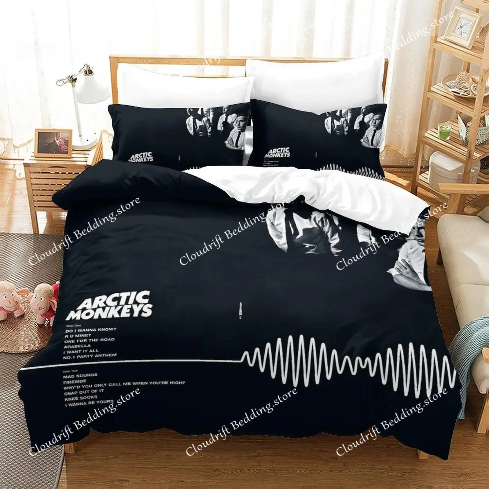 New Rock Band A-Arctic Monkeys Printed Bedding Set Single Twin Full Queen King Size Bed Set Adult Kid Bedroom Duvet cover Sets