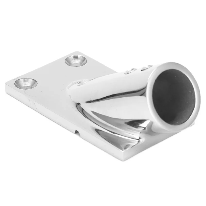 30° Marine Boat Rectangular Base Boat Stainless Steel Hand Rail Fitting Hardware Deck Accessories22mm