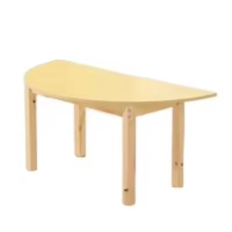 

Children's cute wooden table and chair set Kindergarten living room Kindergarten and baby dining room