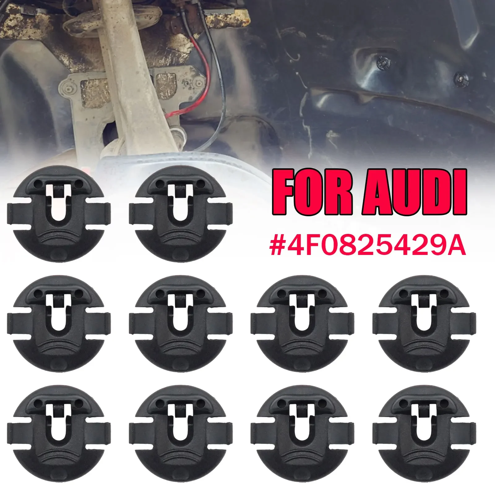 10-50x Fender Liner Splash Shield Befestigungsclips Radlauf Futter Kunststoff Nieten Unterlegscheibe für Audi A1 A4 A5 Q5 A6 A7 4F0825429A