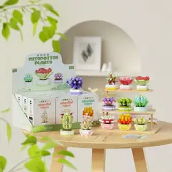 Flower Fleshy Building Block Toys Rose/Sunflower/Tulip Suitable For Children's Educational Building Block Toys Ornaments
