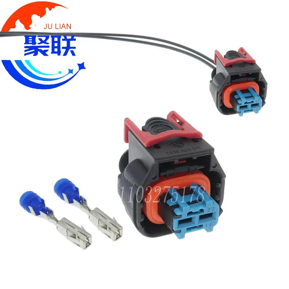 1 Set 2 Pin 1928A00517 1928405521 Automotive Fuel Injector Sensor Cable Connector Waterproof Plug 1 928 A00 517 1 928 405 521