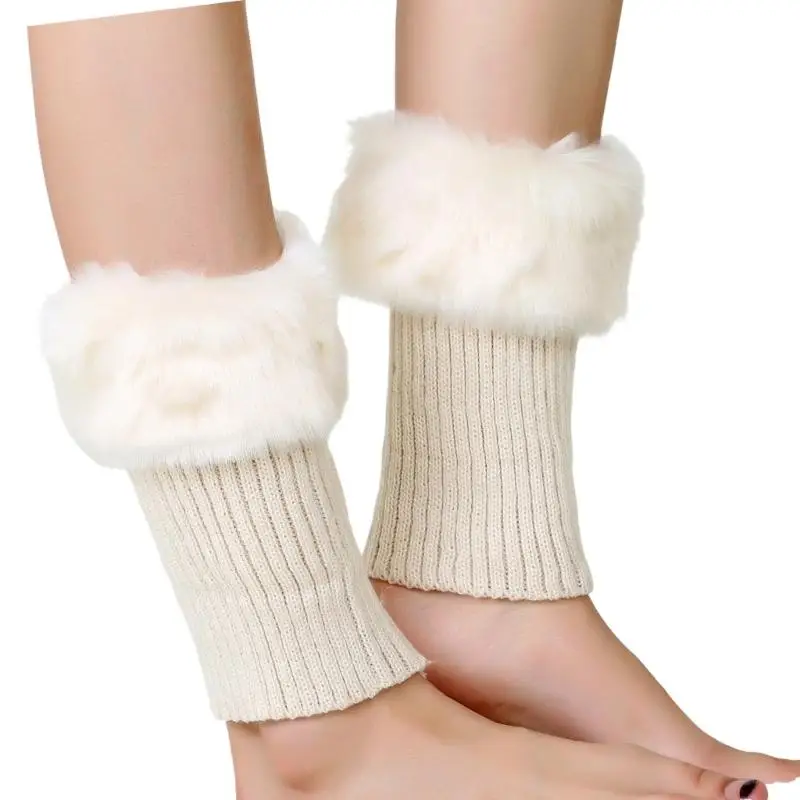 Calzini isolanti termici scaldamuscoli invernali in acrilico peluche 652F per attività all'aperto Uso domestico Scaldamuscoli in