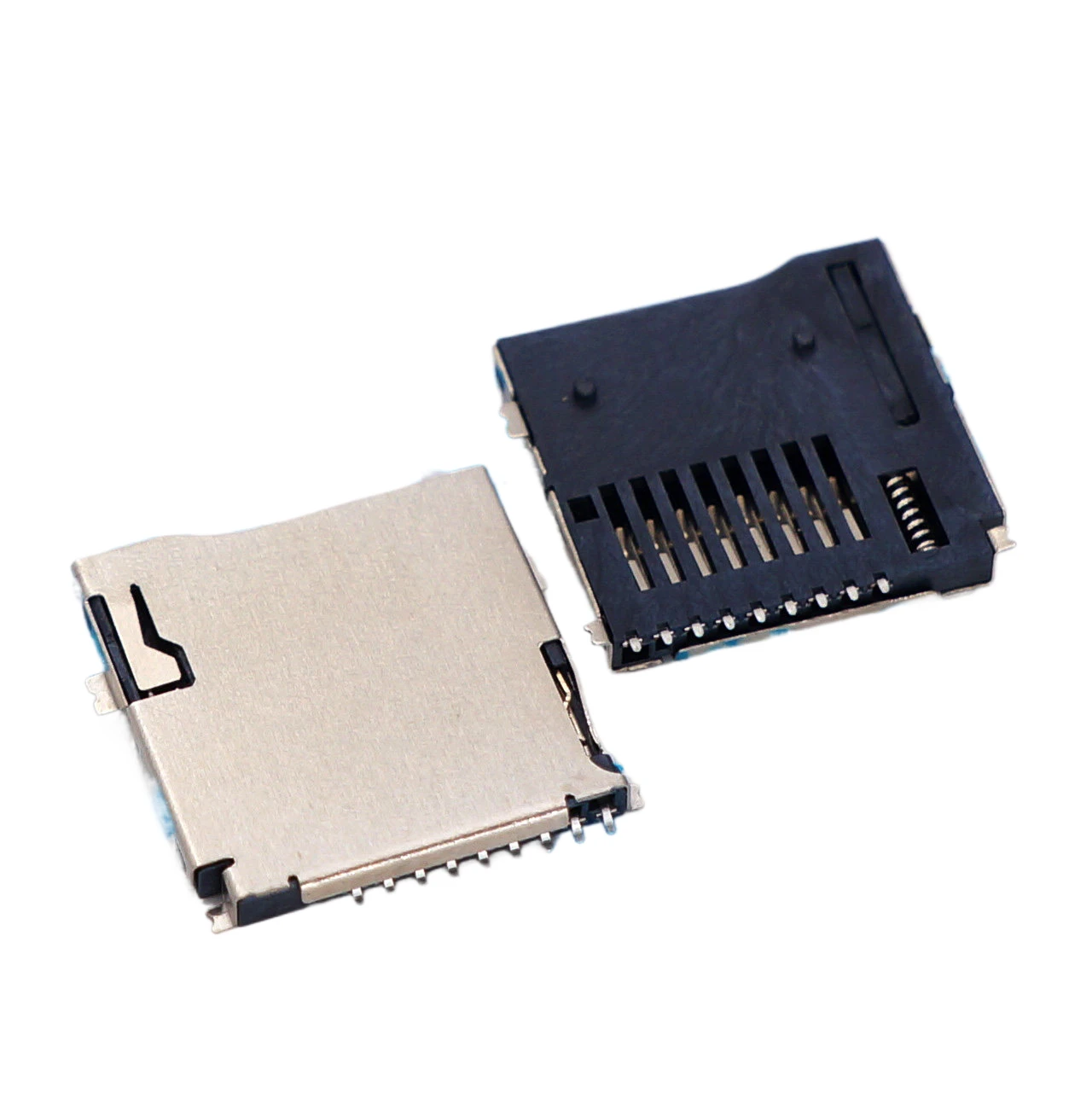 Standard Micro SD Card Holder T-Flash TF Card Holder External Soldering Patch Self-Ejecting Card Holder PUSH Self-Ejecting