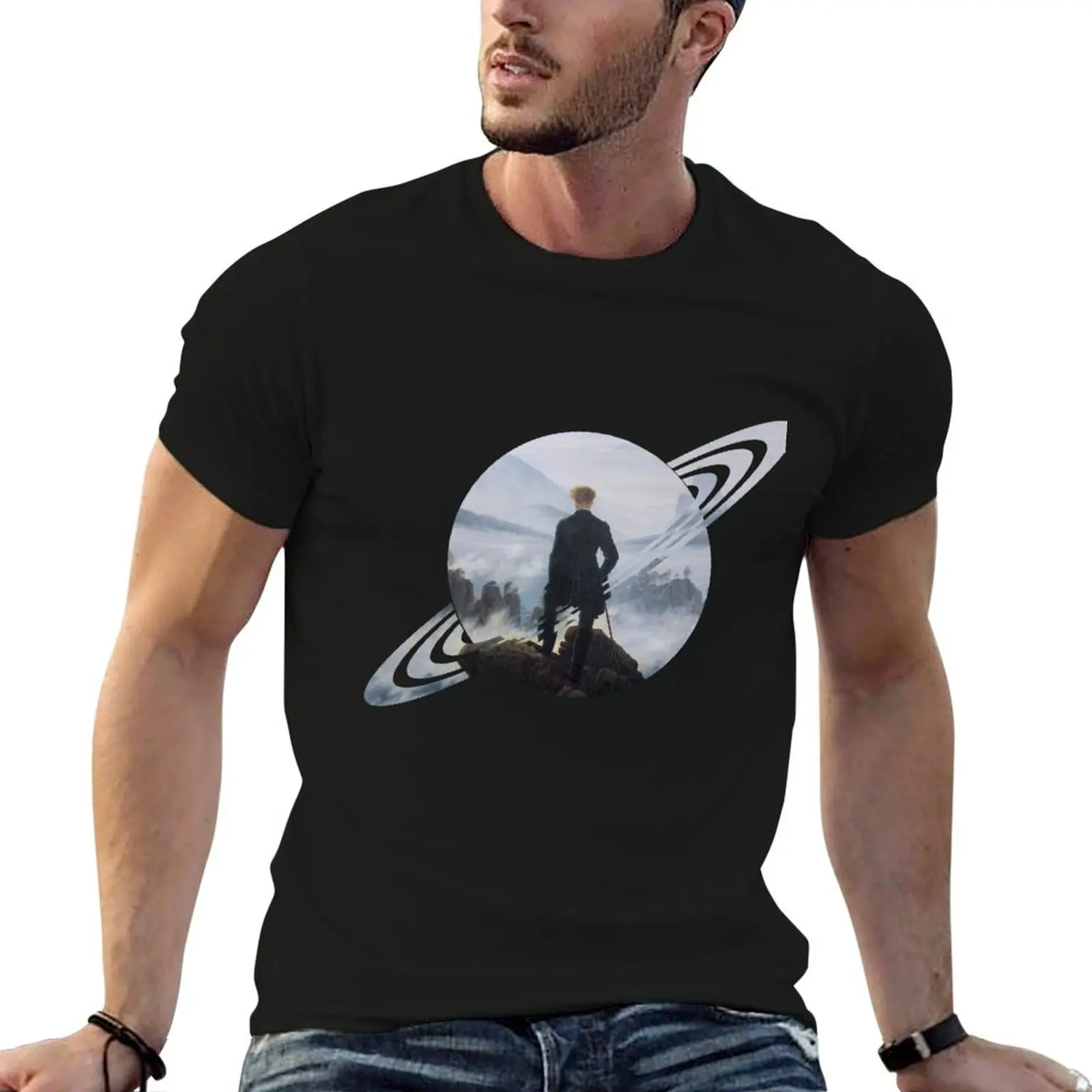 Friedrich Planet T-Shirt Basic Comfort Fit T-Shirt for Men
