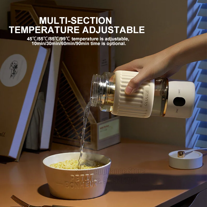 Picture 4: Handheld Electric Water Cup 400ml Electric Kettle Intelligent Boiling Cup Multifunctional Health Cup Portable Water Boiler