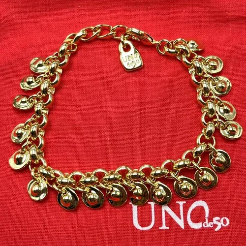 UNOde50 스페인 베스트셀러 패션 럭셔리 기하학 팔찌, 여성 패션 로맨틱 주얼리 선물 가방, 2023 신제품  Best5