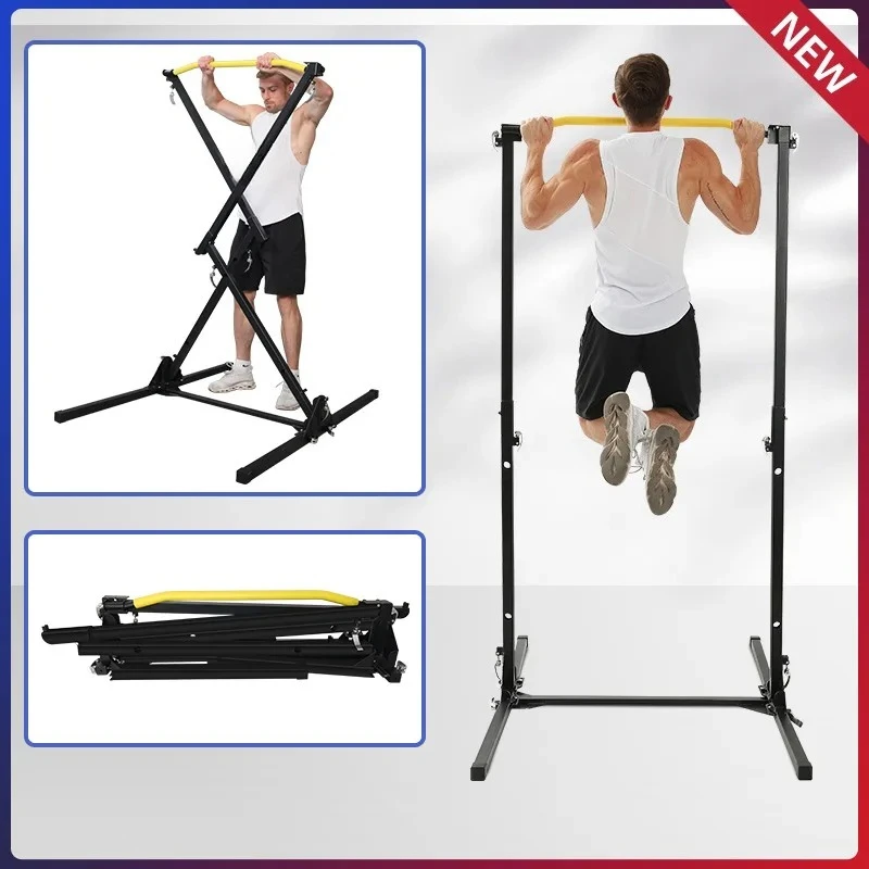 Folding horizontal bars and parallel bars Home fitness equipment Indoor pull-up Adult non-punching horizontal bars