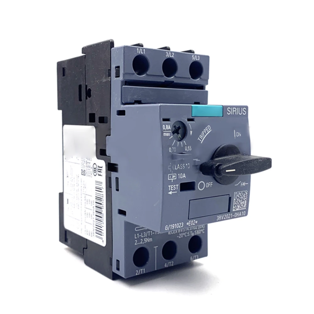 Nieuwe Voor Siemens 3RV2021-0HA10 0.55-0.8A 690V Circuit Breaker Geleiderail Installatie Beschermende Geschakelde Circuit Breaker Module