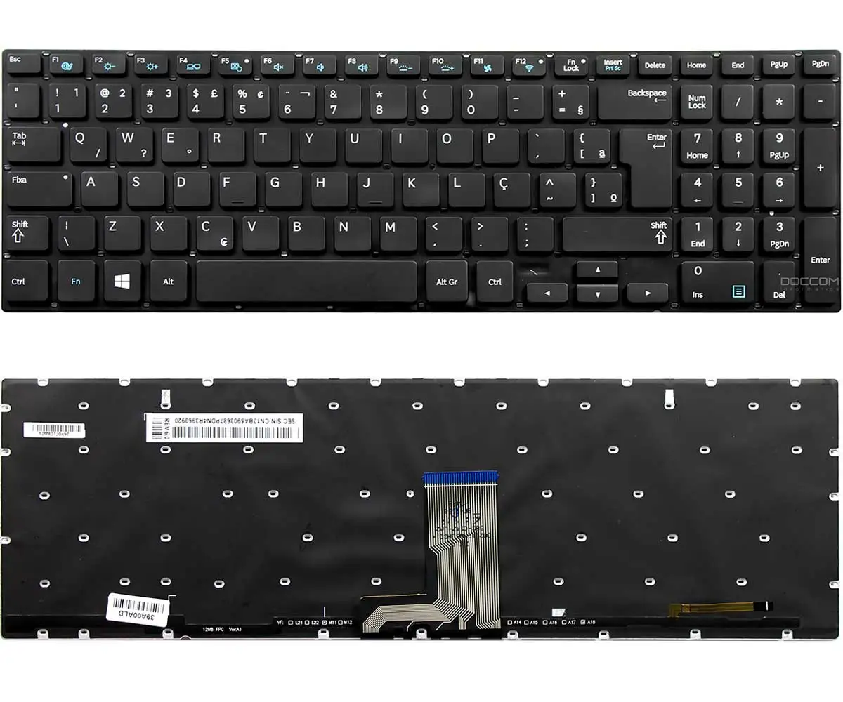 Compatible Keyboard Notebook Samsung Ativ Book 6 Np670z5e-xd1br Xd2br Np680z5e Np770z5e Np670z5e Np780z5e Np870z5e Np880z5e