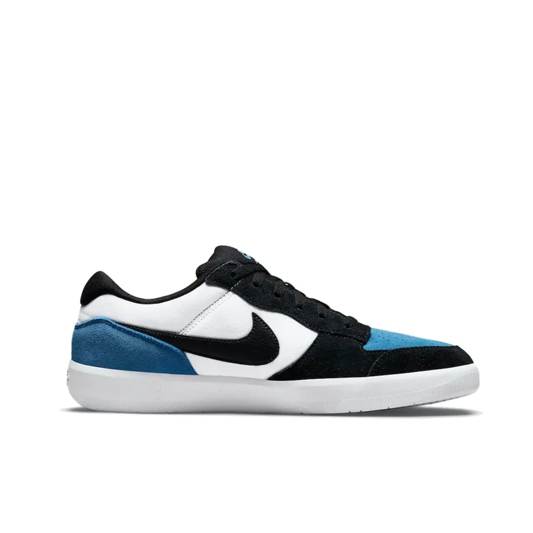 Nike SB Force 58 męskie i damskie niskie buty deskorolkowe klasyczne Retro buty na co dzień czarne biało-niebieskie dopasowane kolory