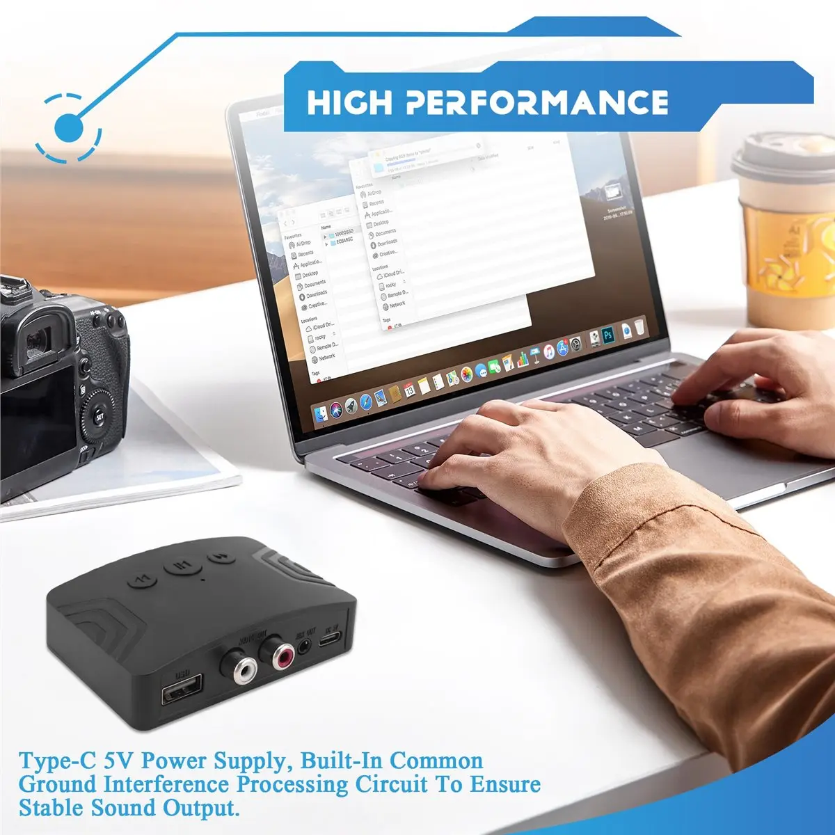 DT191 Newest 5.3 Bluetooth Music Receiver Bluetooth Adapter Wireless Bluetooth Audio Receiver Bluetooth Speaker Receiver