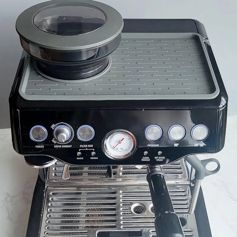 

Coffee Mat For Countertop Anti-Slip Black Coffee Bar Absorbent Mat For Countertop Hides Stains Dish Drying Mat For Kitchen