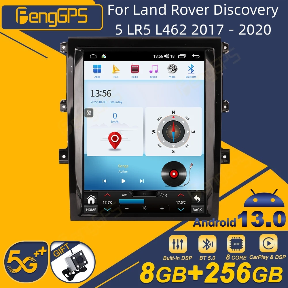 

Автомагнитола 2DIN для Land Rover Discovery 5 LR5 L462 2017 - 2020 Android, стереоприемник, Авторадио, мультимедийный плеер, GPS навигация, головка