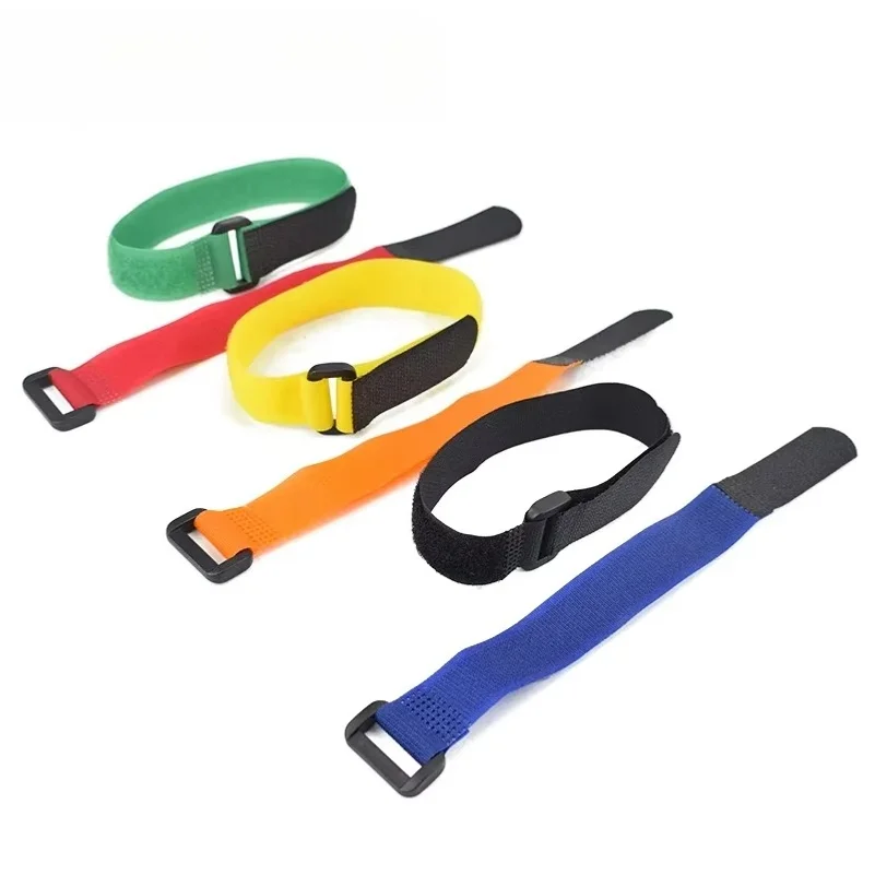 5PCS Bike Handlebar Straps Nylon Hook&Loop Tie Bands Reusable for Flashlight MTB Gear Sticky Fastening Bike Accessories Strap