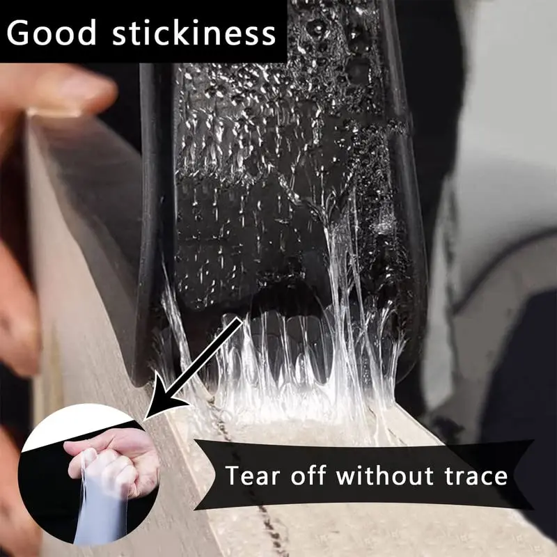 Protector de borde autoadhesivo en forma de U de 5M para muebles, bandas de borde de goma, reparación de gabinete, restauración, cinta protectora de chapa de madera