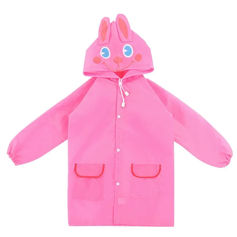 1PC Cute Cartoon Animal Style Waterproof Raincoat for Children Raincoat Kids Rainwear Rainsuit Student Poncho 5 Colors Available