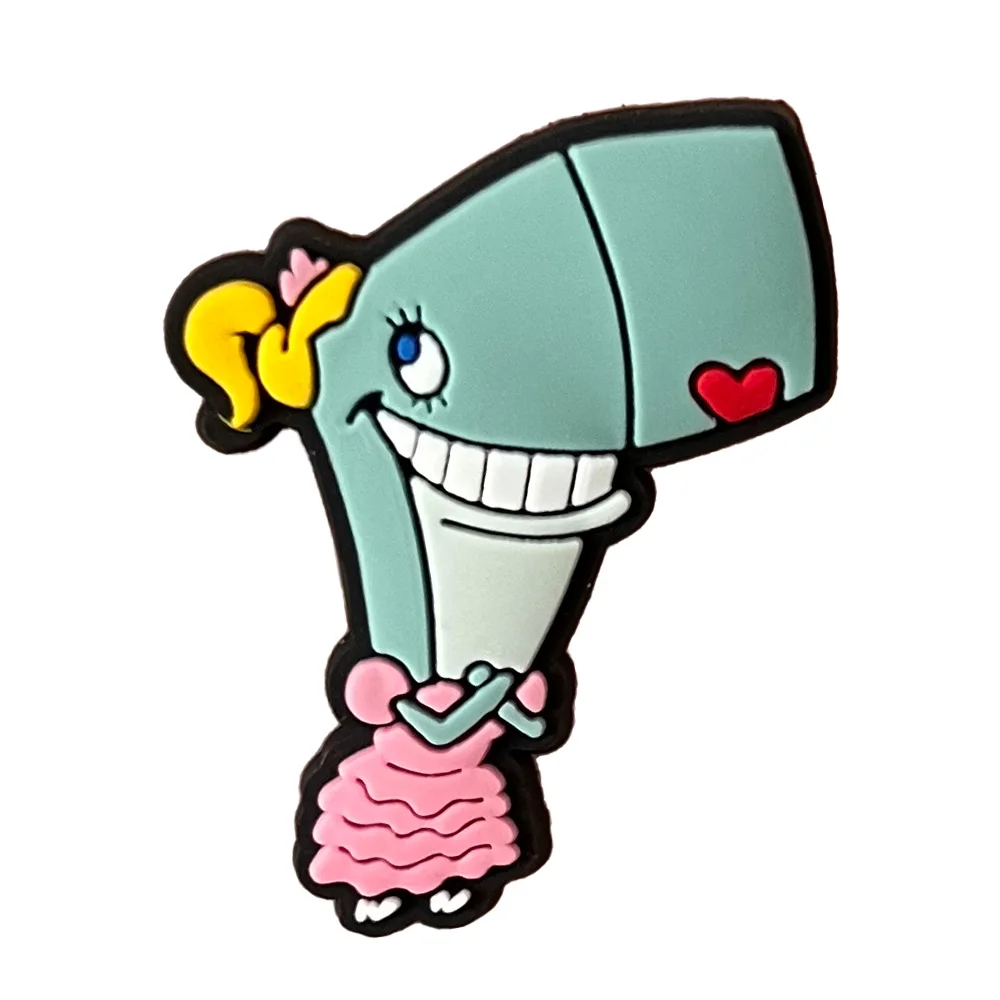5-30PCS SpongeBob Schwammkopf Schuh Charm Mix Großhandel PVC Dekoration Schnalle Sandale Schuh Abnehmbare Wasserdicht Zu Weihnachten geschenke – Detail 9