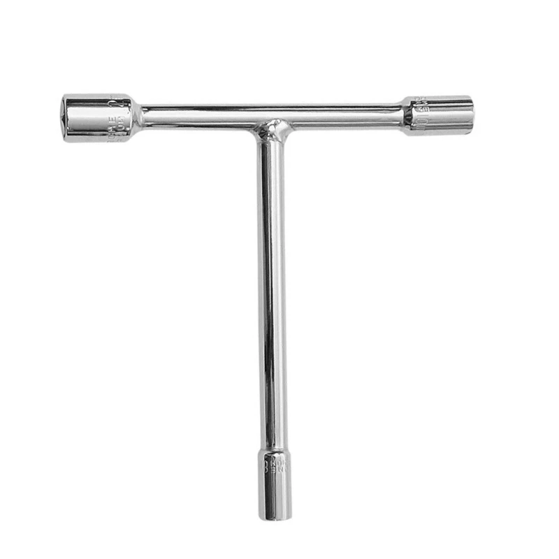 T-Handle Bicycles 3 Way Wrench 8mm, 10mm, 12mm,Socket Spanner for Cycling Repair Dropship