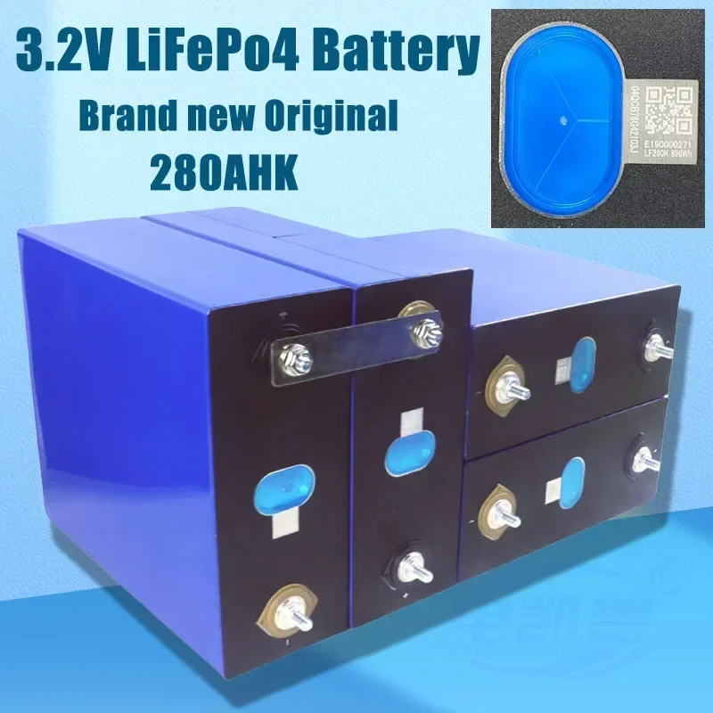 16pcs LiFePo4 batteries 3.2v 320ah 310ah 280ah 250ah 105ah DIY 48V solar cells for houses, vehicles and ships EU/US duty-free