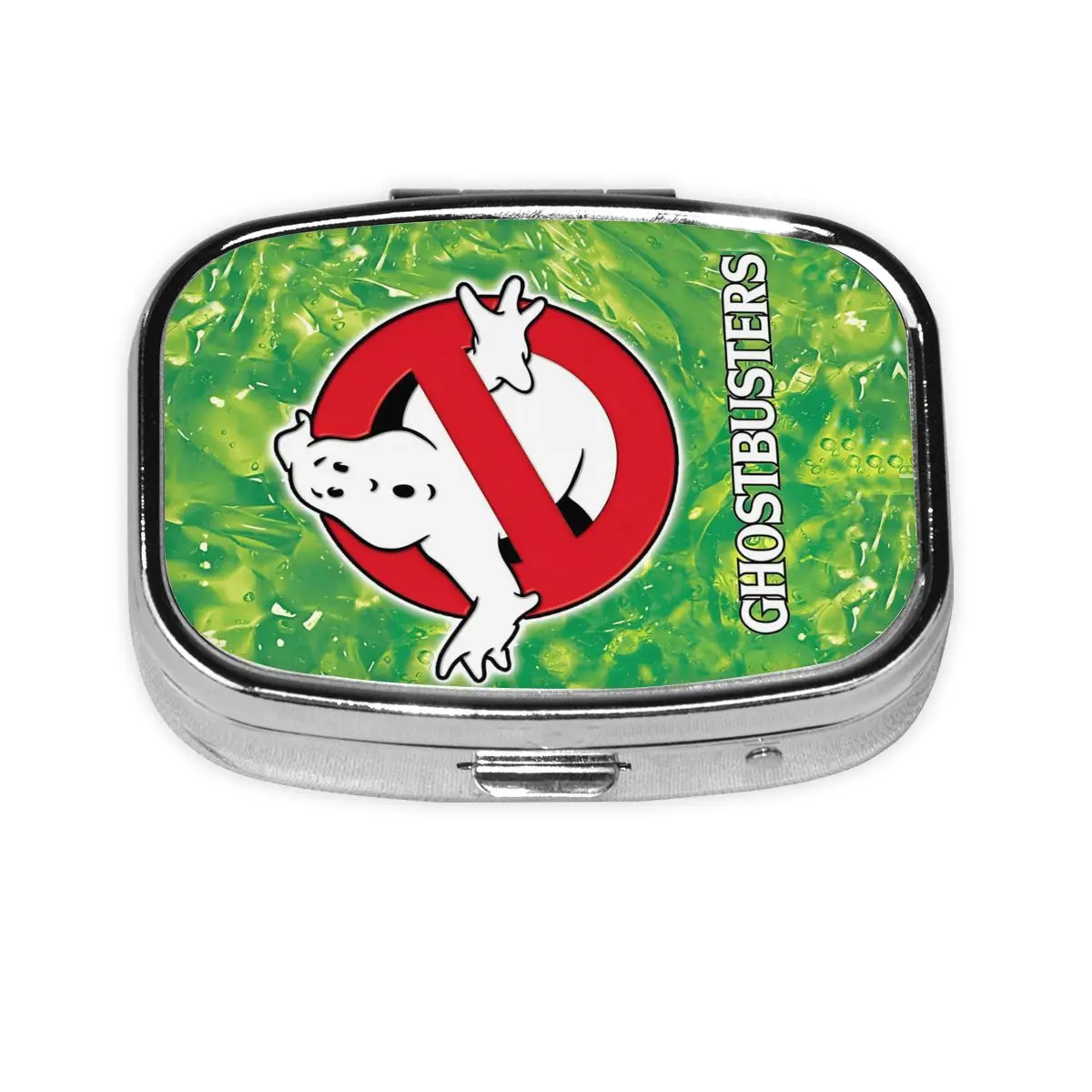 

G-Ghostbusterses Supernatural Small Portable Pill Cases 2-Compartmen Ghosts Movie Medicine Holder Storage Case Pill Box Travel