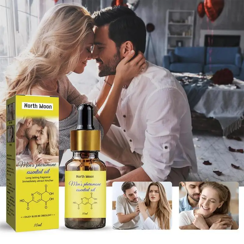 Óleo Essencial Infundido com Feromônio, Homens para Atrair Mulheres, Perfume Unisex Colônia, 10ml