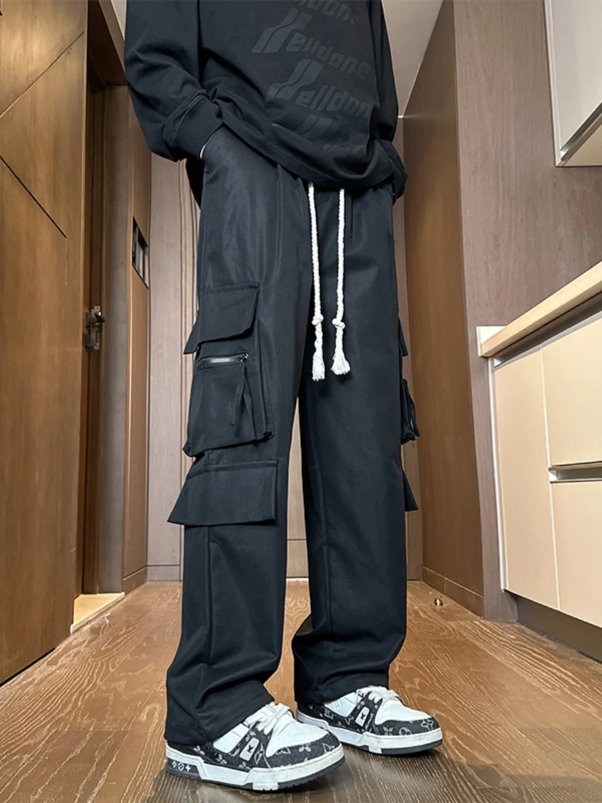 

Мужские рабочие брюки American Sle, новые осенние водонепроницаемые функциональные брюки для активного отдыха, прямые брюки-карго в стиле парашютиста