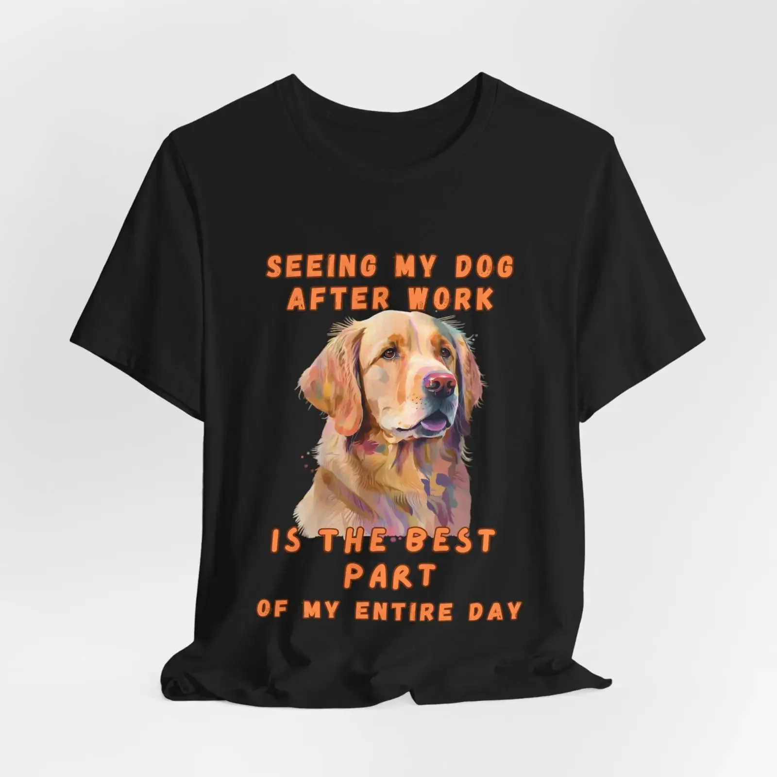 Labrador Retriever T Shirt Watercolor Jersey  vintage Washed Casual Slightly streetwear Unisex fashion designer clothes
