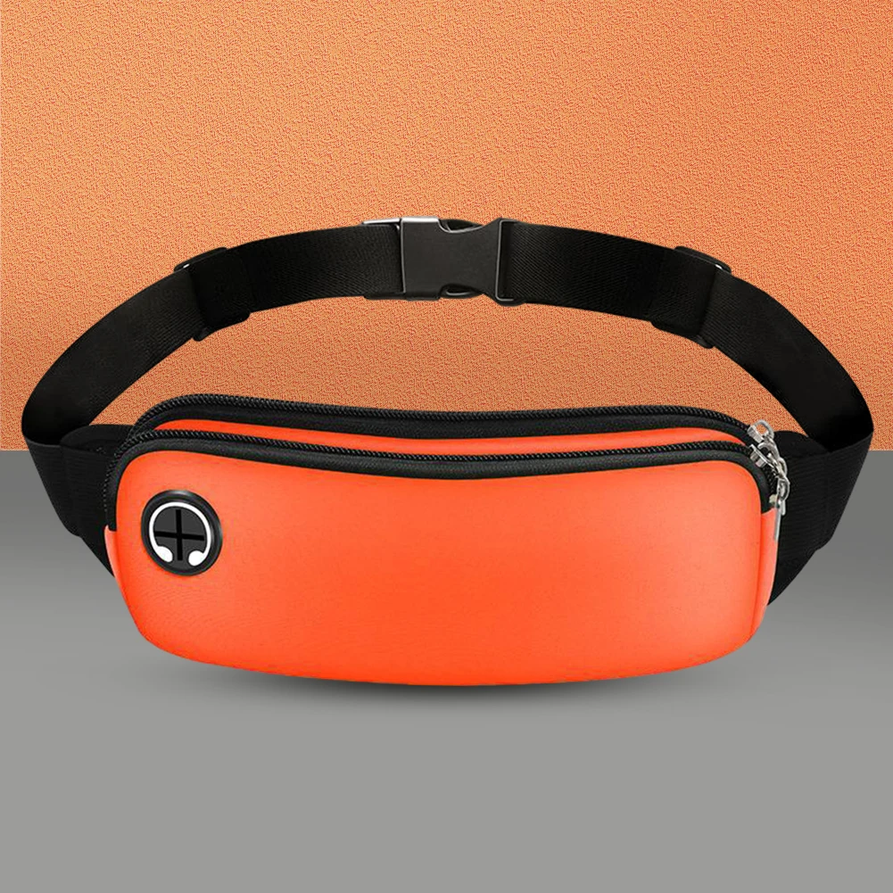 Lightweight Running Bag with Reflective Strip Waist Belt Bag Waterproof Sports Fanny Pack Mobile Phone Bag Dual-Layer Breathable