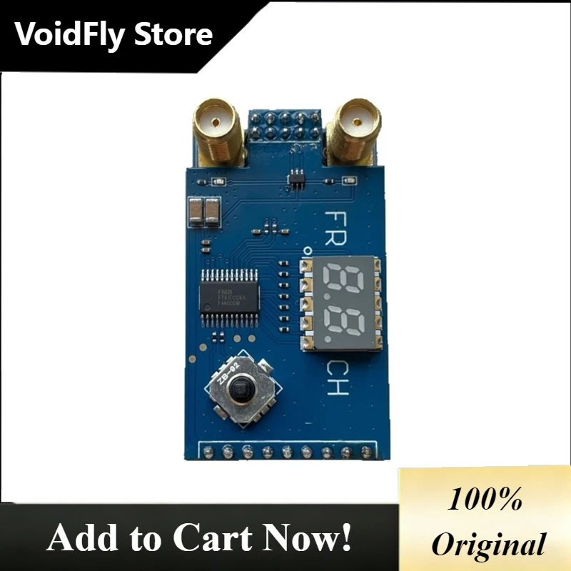 VoidFlyCQL 1.2G 1.3G RD1264 Wireless FPV Image Transmission Module Metal Analog Audio And Video Transmission Dual Antenna Re